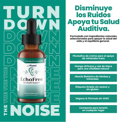 EchoFree - Alivia el zumbido de oídos, calma los nervios y recupera la claridad mental: todo en 30 días