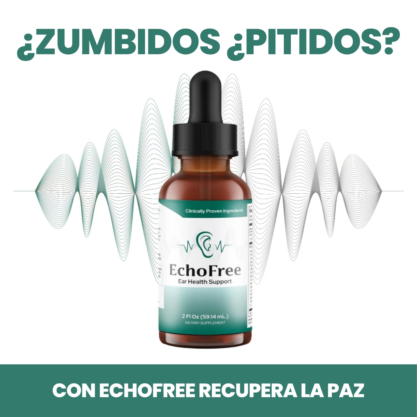 EchoFree - Alivia el zumbido de oídos, calma los nervios y recupera la claridad mental: todo en 30 días
